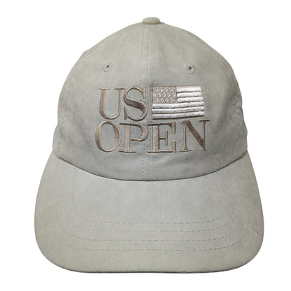 US Open 2000 Pebble Beach Slideback Hat Tan One Size Adjustable Imperial