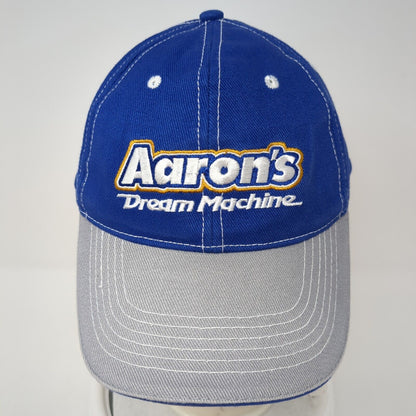 Aaron's Dream Machine Strapback Hat Blue One Size Adjustable Embroidered Cotton