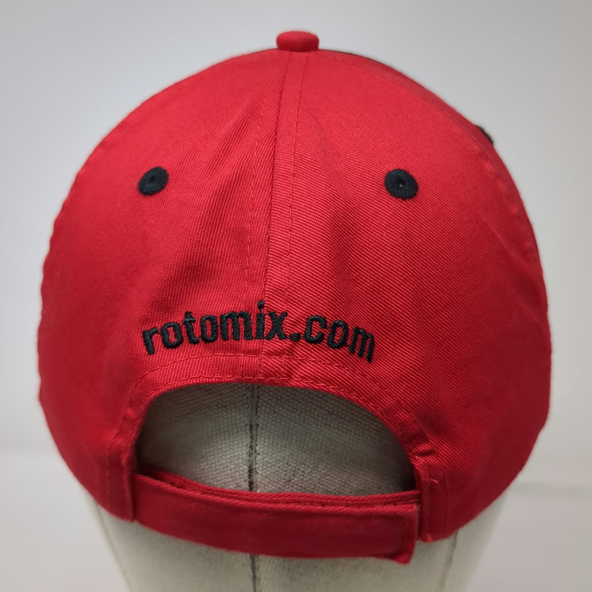 Roto-Mix Baseball Cap Red One Size Agriculture Livestock Feed Mix Hat Strapback