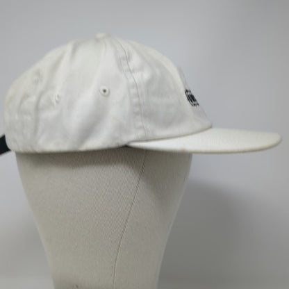 Vans Baseball Cap White One Size Barbed Wire Strapback Cotton Twill Logo Hat