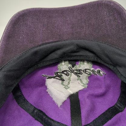 Purple Aspen Horse Rider Embroidery Cotton Strapback One Size Baseball Cap Hat