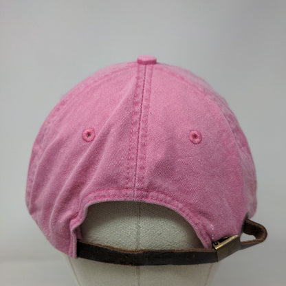 Lewis Clark Slideback Hat Pink One Size Adjustable Embroidered 6 Panel Adams