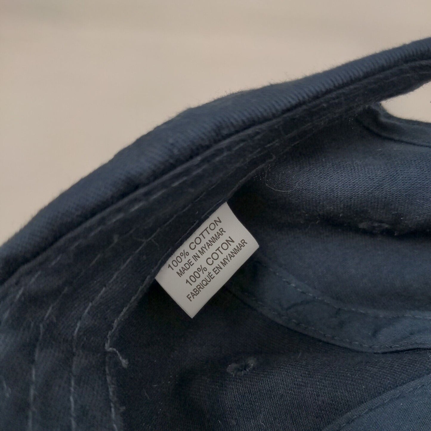 ID.me Slideback Hat Blue One Size Embroidered Adjustable Solid 6 Panel