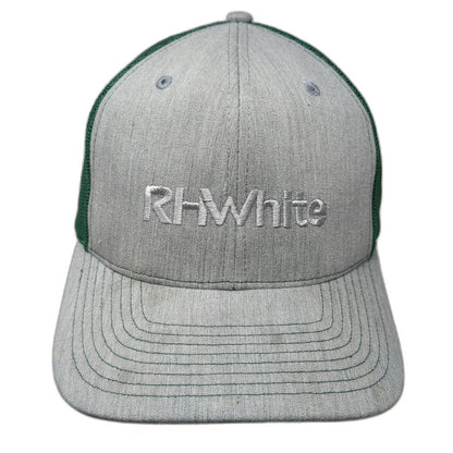 Richardson Trucker Hat Gray Green One Size RH White Construction Snapback