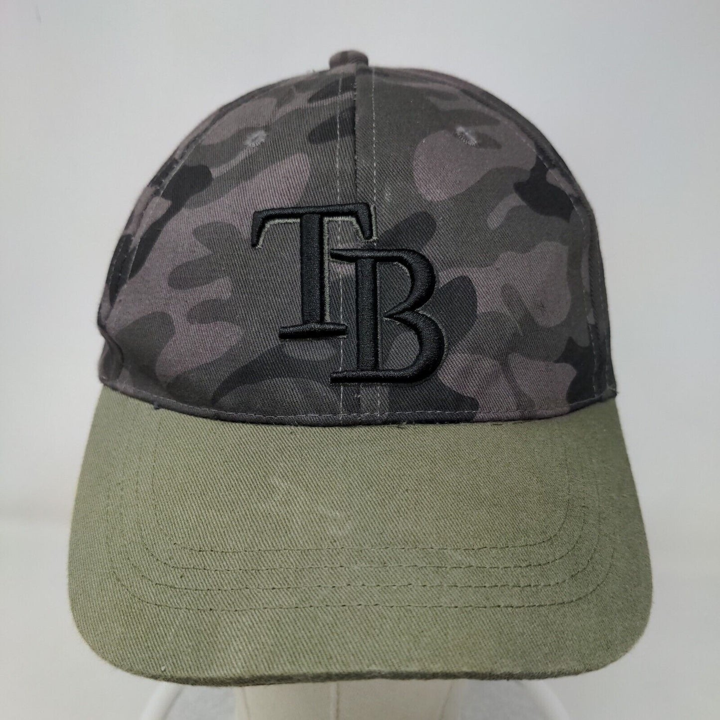 Tampa Bay Rays Men's Strapback Camo Hat Embroidered Logo 100% Cotton Adjustable