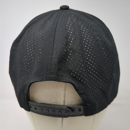 Mega Cap Trucker Hat Black One Size Sirius Satellite Radio Oklahoma Rope Patch