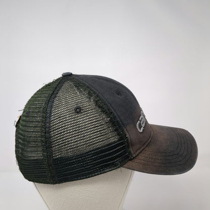 Carhartt Trucker Hat Black One Size Snapback Mesh Embroidered Logo Workwear