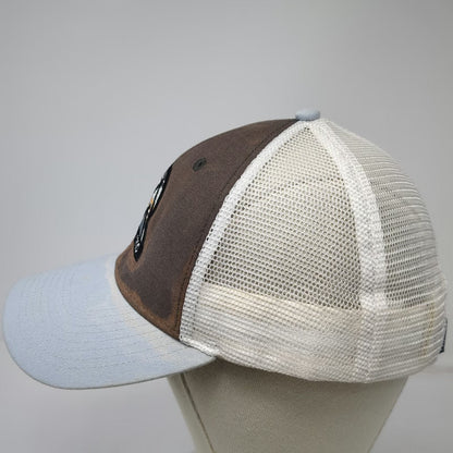 Ouray Trucker Hat Brown Blue One Size Glacier 1910 Mountain Mesh Snapback