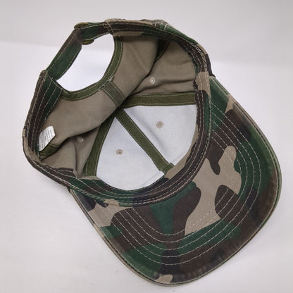 Unbranded Slideback Hat Fatigue Camo One Size Adjustable Outdoor Blank