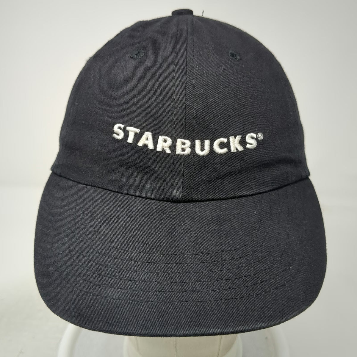 Starbucks Baseball Cap Black One Size Strapback Embroidered Logo Adjustable Hat