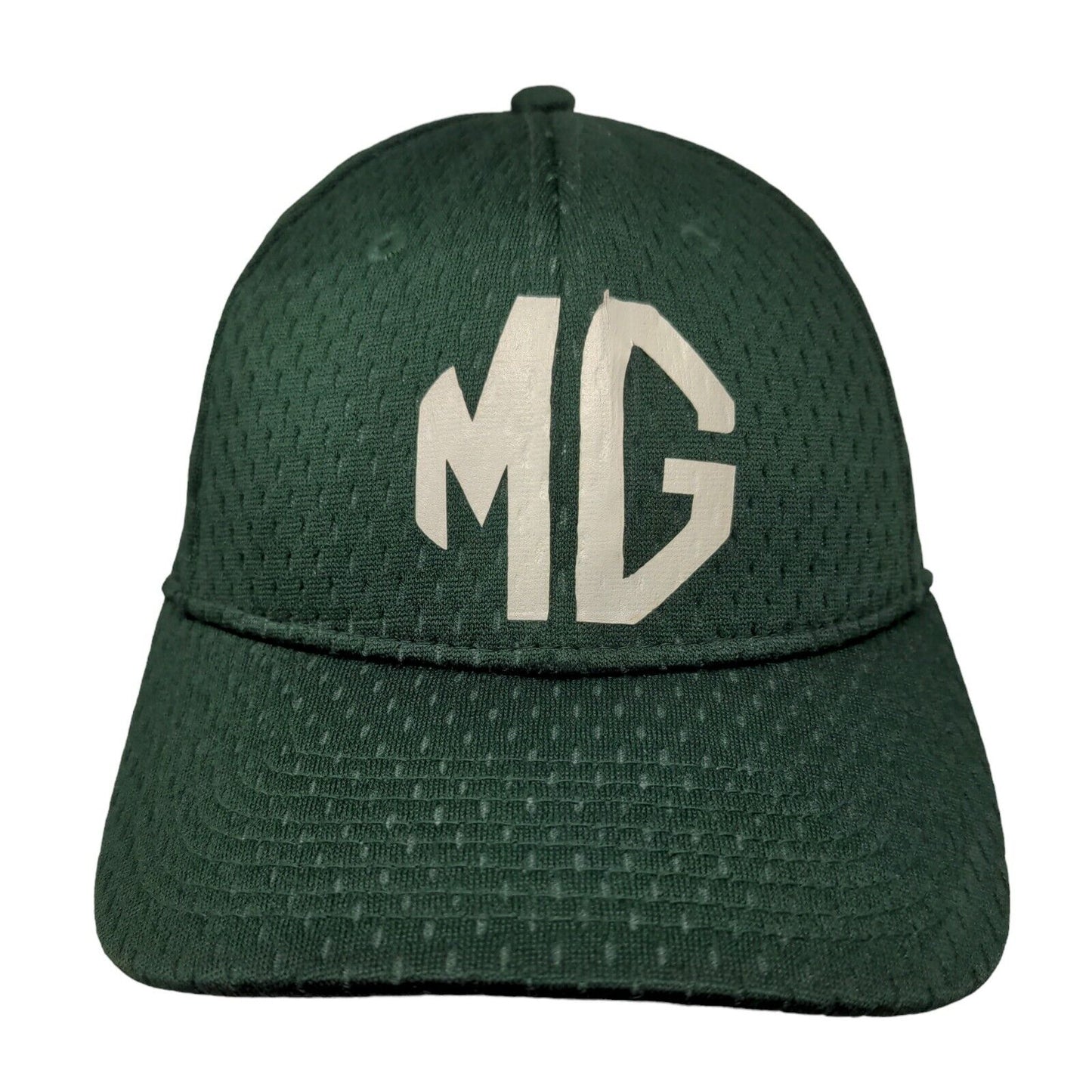 Morris Garages Fitted Hat Green S/M Breathable Mesh Vented Holes OC Sports