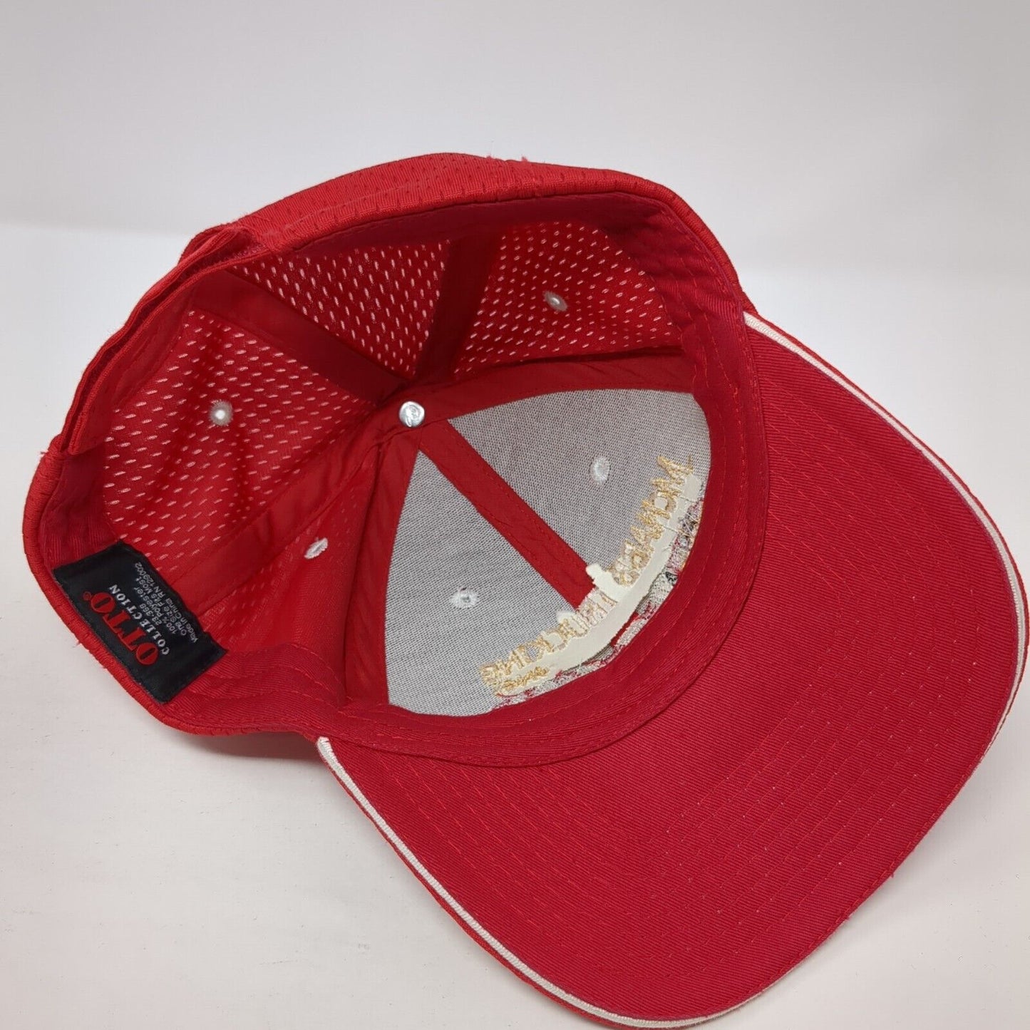 McNABB Trucking Inc. Strapback Hat Red One Size Adjustable Embroidered Otto