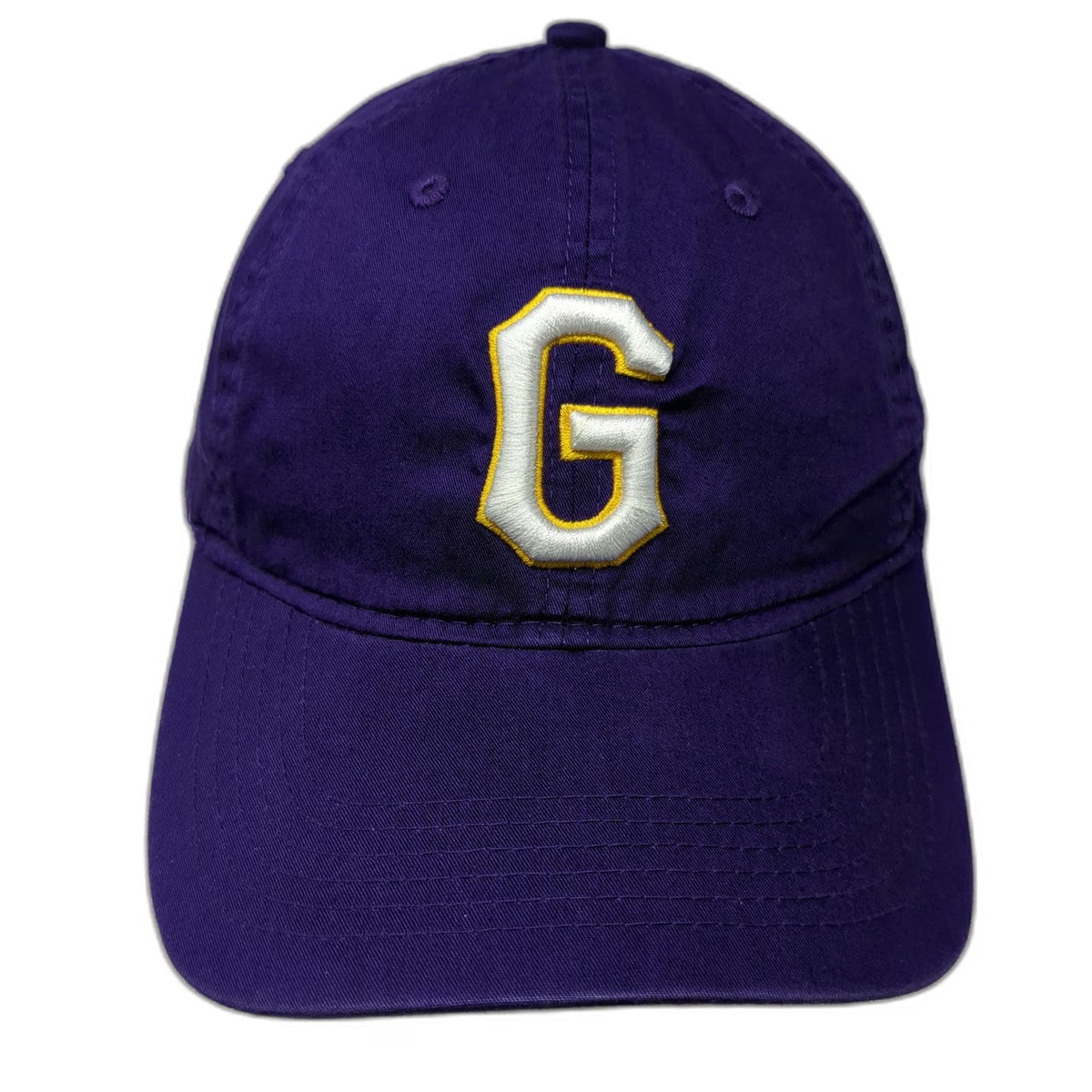 Pacific Headwear Baseball Cap Purple One Size White Yellow G Logo Hat Slideback