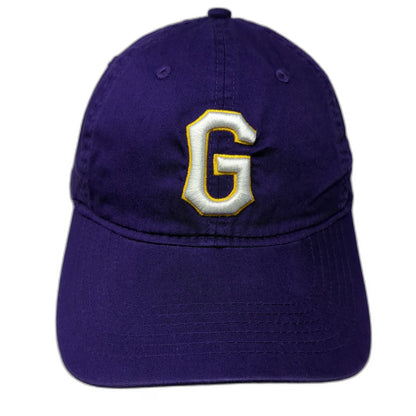 Pacific Headwear Baseball Cap Purple One Size White Yellow G Logo Hat Slideback