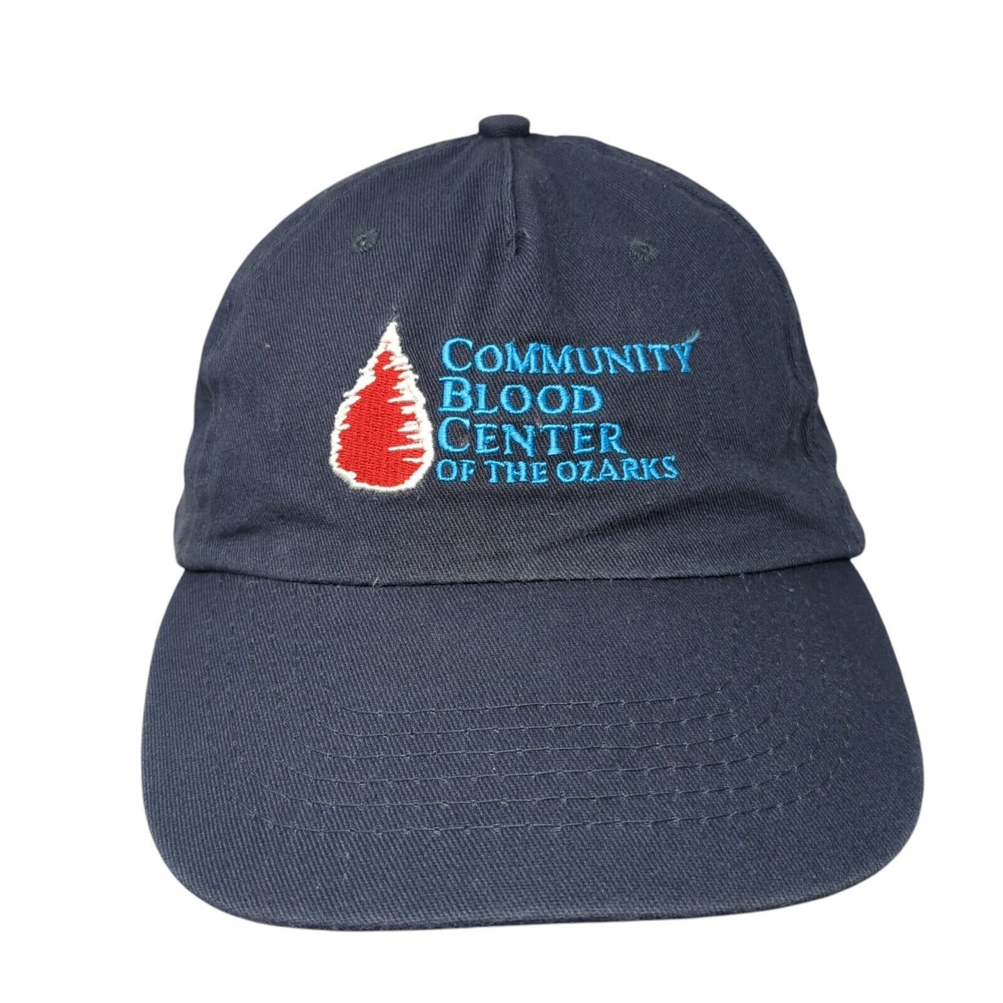 Community Blood Center of the Ozarks Strapback Hat Blue One Size Outdoor