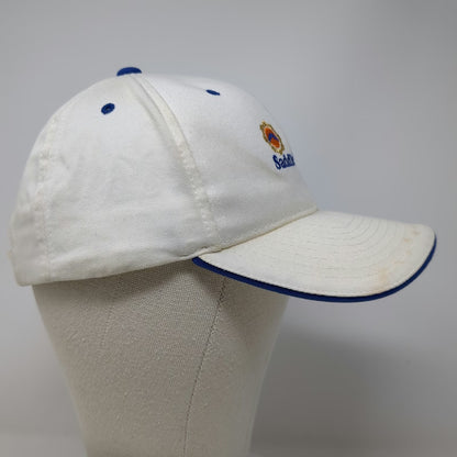 Town Talk SaddleBrooke White Blue Baseball Cap Hat OSFM Strapback Embroidered