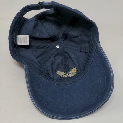 Butterfly Slideback Hat Blue One Size Embroidered 6 Panel Wild Fable