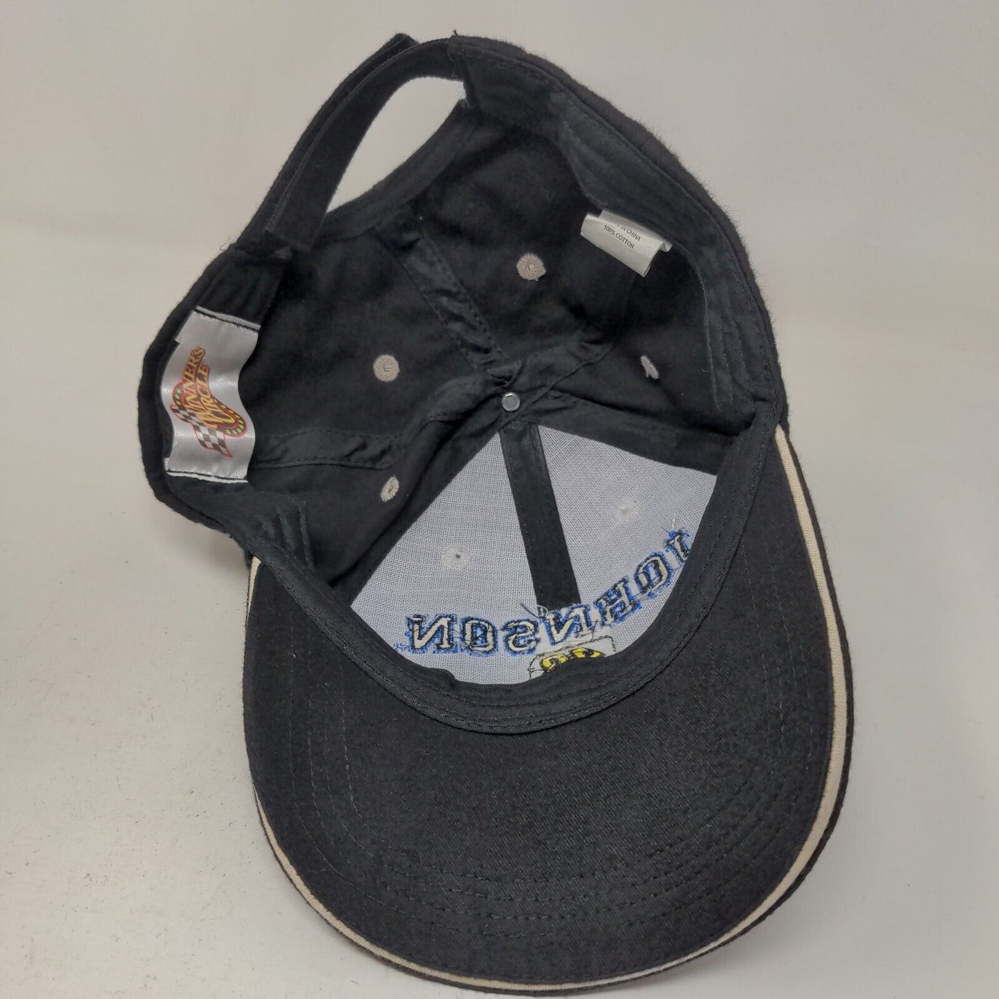 Winner's Circle Men's Strapback Hat Black OSFM Jimmie Johnson #48 Lowe's Racing