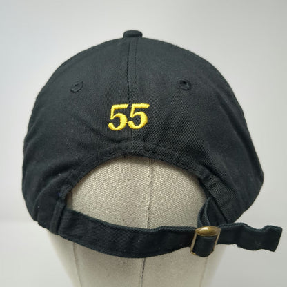 Chicago Baseball Cap Black One Size Hat Script Embroidery Number 55 Strapback