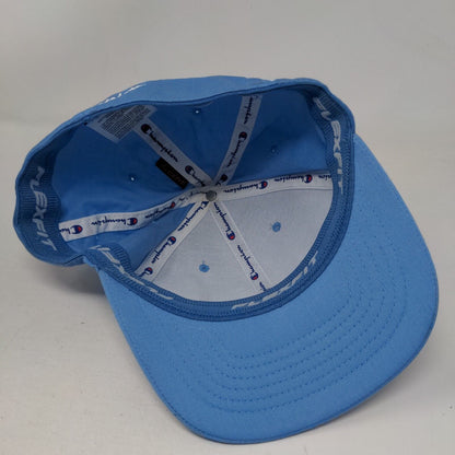 Champion C Logo Fitted Hat Blue Large/XL Embroidered 6 Panel Flexfit