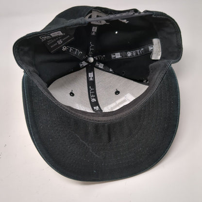 EVL Body Building Com. Snapback Hat Black OSFM Adjustable 9Fifty New Era Cotton