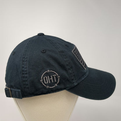 47 NCAA OHT American Flag Black Cap One Size Adjustable Cotton Strapback Hat