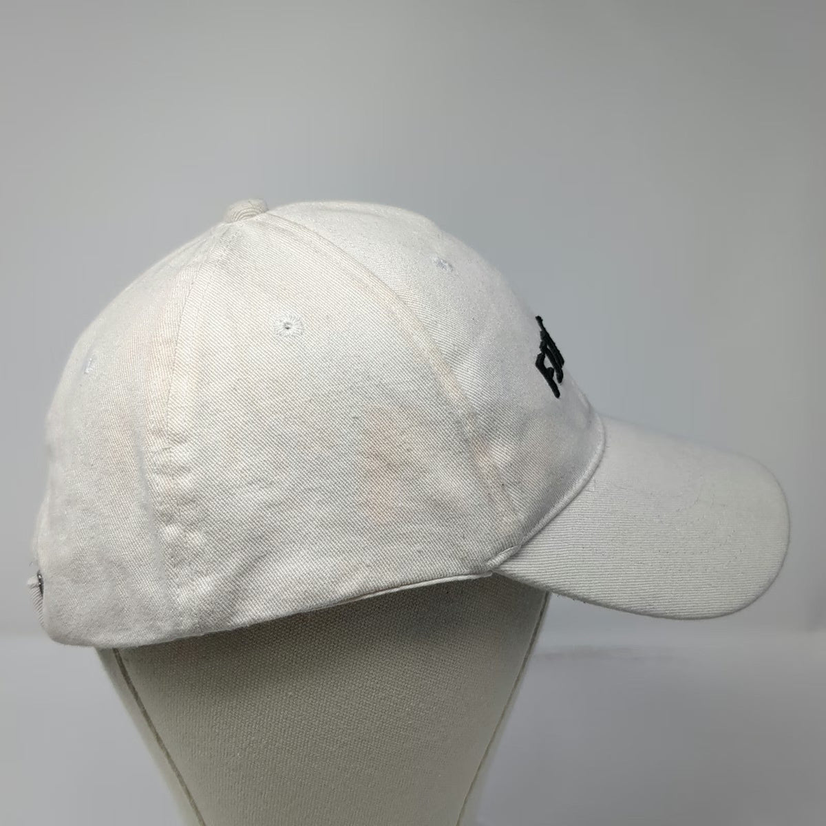 Madden Baseball Cap White One Size Fit(ish) Embroidered Slideback Hat Cotton
