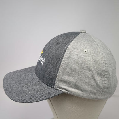 K-Products Simplot Gray One Size Baseball Cap Hat Herringbone Jersey Strapback