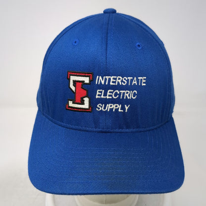 Port Authority Baseball Cap Blue White Red XL Flexfit Interstate Electric Hat