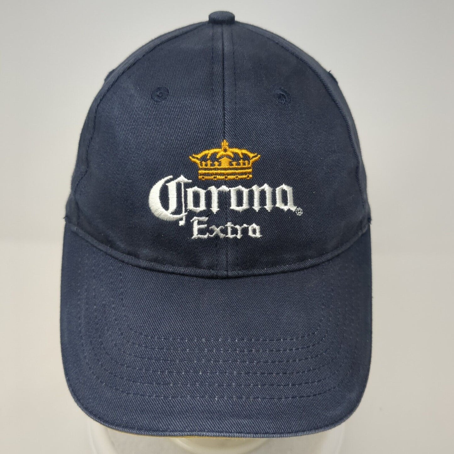 Corona Extra Strapback Hat Blue One Size Adjustable Embroidered 6 Panel