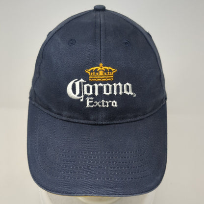 Corona Extra Strapback Hat Blue One Size Adjustable Embroidered 6 Panel