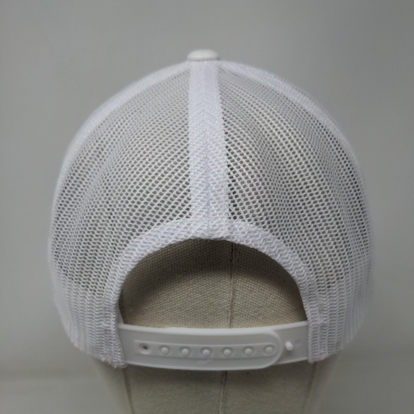 Christmas Tree Snapback Mesh Back Trucker Hat White One Size Yupoong