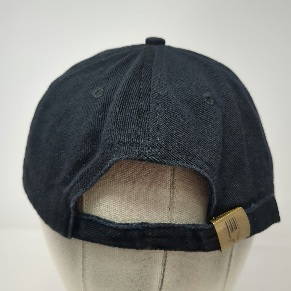 Chef Works Baseball Cap Black One Size Adjustable Slideback Blank Work Hat