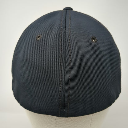 Ford 5 Panel Black One Size Raised Tonal Script Logo Mesh Back Stretch Fit Hat