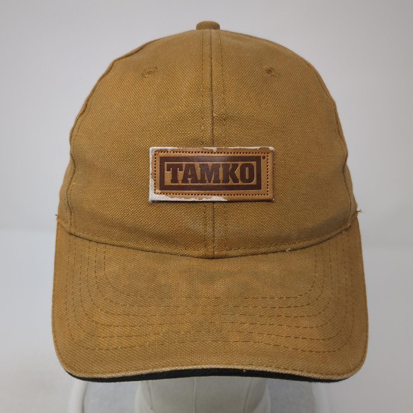 Tamko Strapback Baseball Cap Brown OS Adjustable Patriotic Maryland Monogram