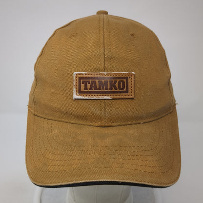 Tamko Strapback Baseball Cap Brown OS Adjustable Patriotic Maryland Monogram