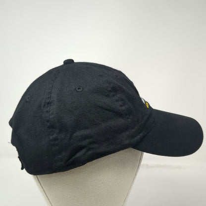 Baseball Cap Black One Size Strapback Pro Chukker Gold Cup UV Hat Embroidered
