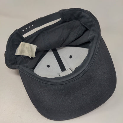 Volcom Snapback Hat Black One Size Adjustable Embroidered Logo Yupoong