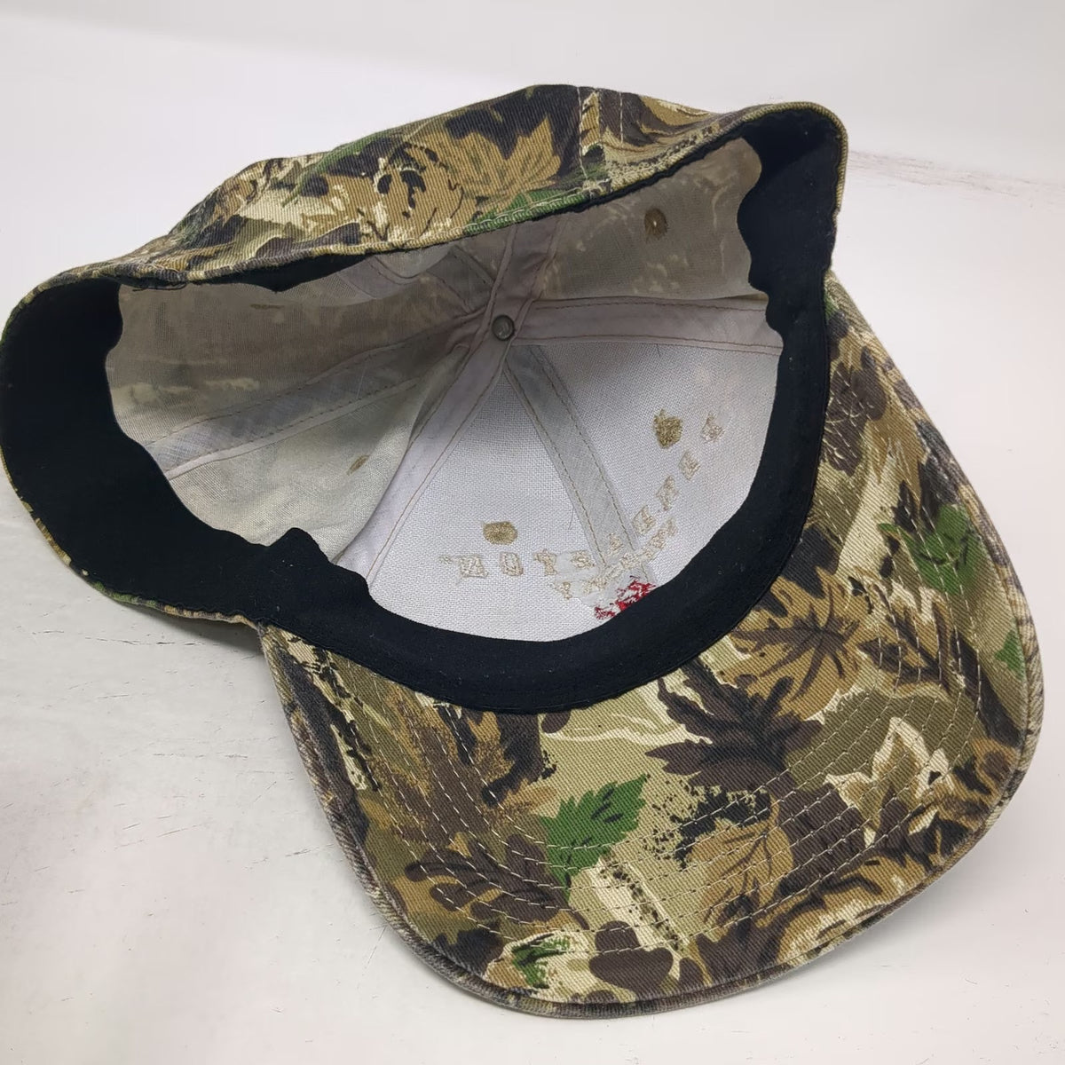 Pendleton Whisky Baseball Cap Green Camo One Size Let'er Buck Hat Logo