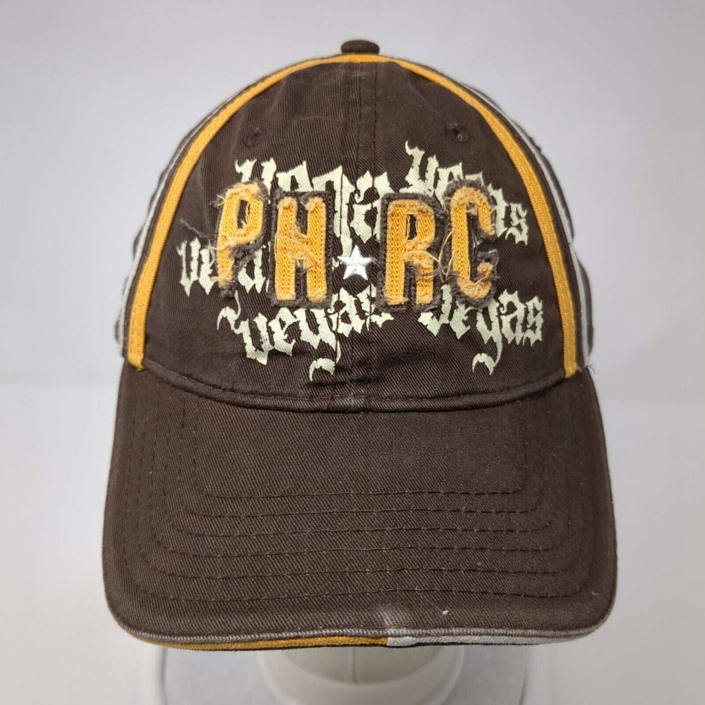 PHRC Planet Hollywood Strapback Hat Brown One Size Adjustable 6 Panel
