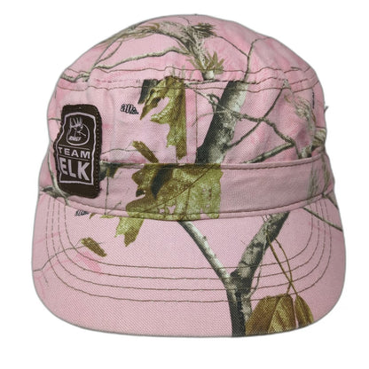 RMEF Army Cap Pink One Size Realtree Camo Elk Foundation Hunting Adjustable Hat