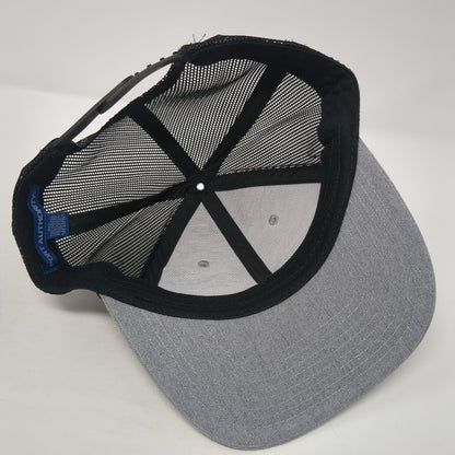 JSP Snapback Mesh Back Trucker Hat Gray One Size Port Authority 6 Panel