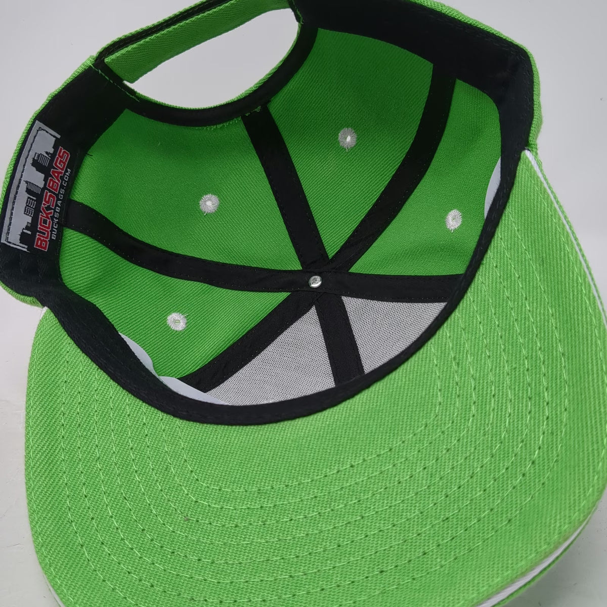 Buck's Bags Mountain View Mavericks Golf Patch Green Baseball Cap One Size Hat