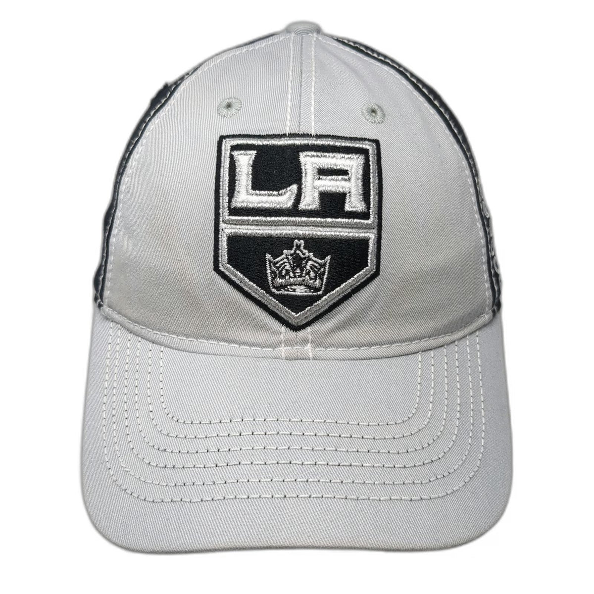 Reebok Los Angeles Kings NHL Hat Gray One Size Baseball Cap Contrast Stitching