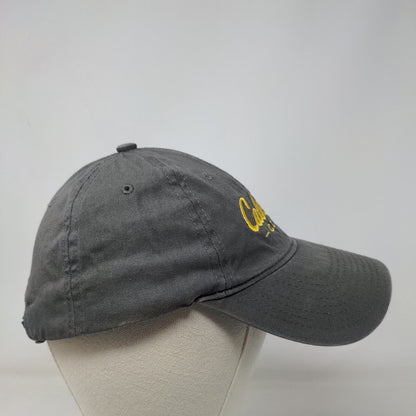 Cabela's Club Slideback Hat Gray OSFM Embroidered Vented Holes Adjustable