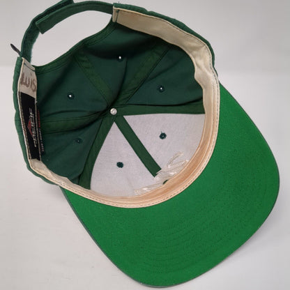 WV Strapback Hat Green One Size Adjustable Embroidered Pacific Headwear