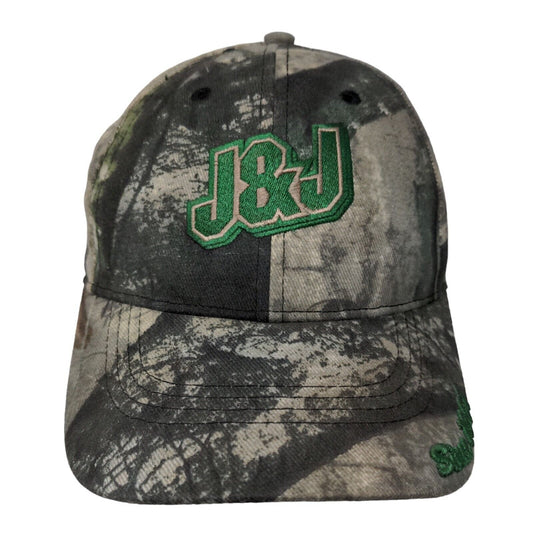 J&J Men's Strapback Hat Camouflage Adjustable Embroidered Logo