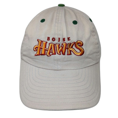 Boise Hawks MiLB New Era Cap Hat Tan One Size Embroidered Strapback Green Brim
