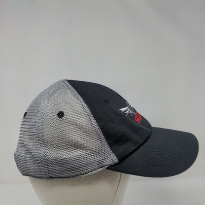 SCCY Snapback Mesh Back Trucker Hat Black One Size Embroidered Colorblock