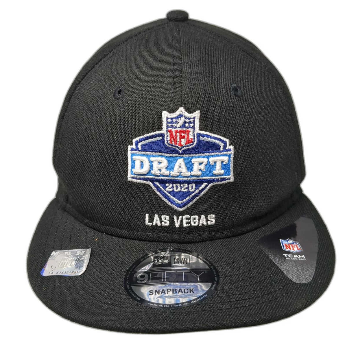 New Era NFL 2020 Draft Las Vegas Snapback Hat Black One Size OSFM Flat Brim